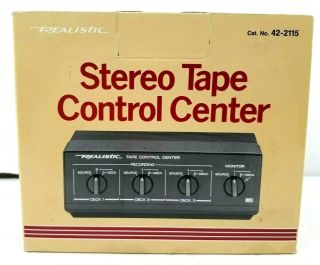 Vintage Realistic Stereo Tape Control Center 42 - 2115 Record Dubbing