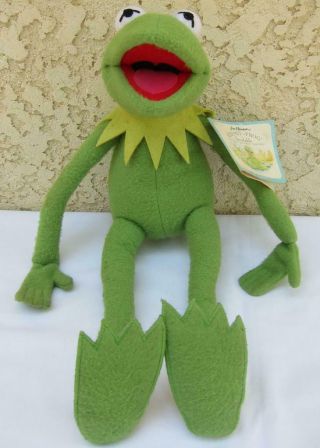 Vintage 1970s Eden 19” Jim Henson Kermit The Frog Muppets Bendable Plush W/ Tag