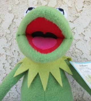 Vintage 1970s Eden 19” Jim Henson Kermit the Frog Muppets Bendable Plush w/ Tag 3
