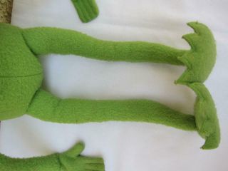 Vintage 1970s Eden 19” Jim Henson Kermit the Frog Muppets Bendable Plush w/ Tag 5
