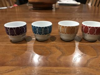 Colorful Arabia Egg Cup,  Set of 6,  Vintage Egg Cup,  Made in Finland 2