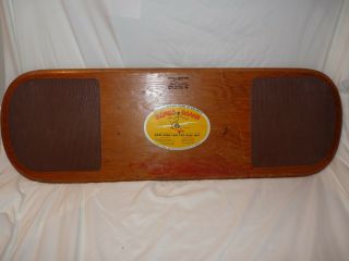 Vintage 34 " Bongo Board Wood Balancing Board Game 1970 