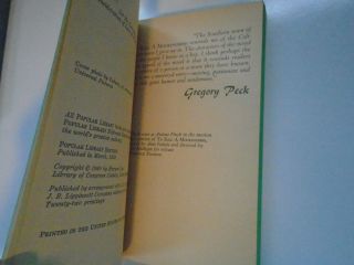 To Kill a Mockingbird,  Harper Lee,  Popular Library Paperback,  1962 5
