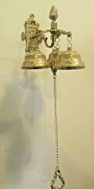 Vintage Style Shopkeepers Bell Brass Doorbell Bells Chimes