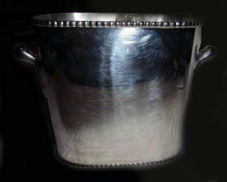 Vintage Pottery Barn Silver Champagne Ice Bucket Wine Cooler