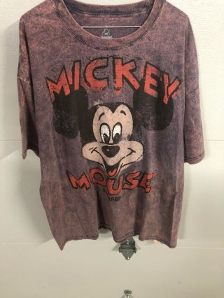 Vintage Disneyland Mickey Mouse Official T - Shirt Adult Xxl 2xl.  Nwot