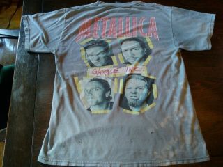 Metallica Garage Inc.  1998 Vintage T Shirt Rock Heavy Metal Large Men Tultex