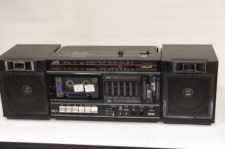 Jvc Pc - 30a Boombox Stereo Radio Cassette Recorder / Portable Ghettoblaster