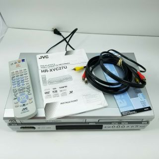 JVC HR XVC27U VCR DVD VHS Combo Player Recorder Remote Hi Fi 4 Head 2