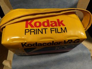 Vintage Kodak Kodacolor Yellow Insulated Vinyl Cooler Bag