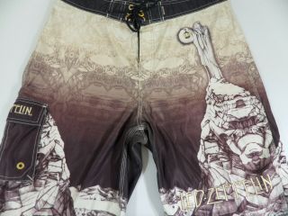Led Zeppelin Vintage Zoso Dragonfly Board Shorts Stairway To Heaven Paige Plant
