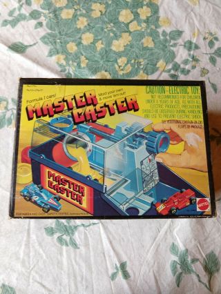Vintage Mattel Master Caster Car Maker 1979 Cast Race Cars Game,  Box