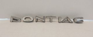Vintage Pontiac Hood Letters Metal Classic Car Logo Emblem.  5 " H