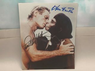 Vintage Hand Signed Charlton Heston & Kim Hunter Planet Of The Apes 8x10 Photo