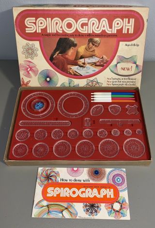 Vintage 1972 Spirograph By Kenner 421 Complete