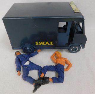 Vintage Ljn Swat Team Toy Van 1975 Tv Show Spelling Goldberg Scarce