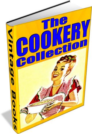 Vintage Cookery Books Dvd - Recipes,  Food,  Housekeeping,  Housewife,  Cookbooks