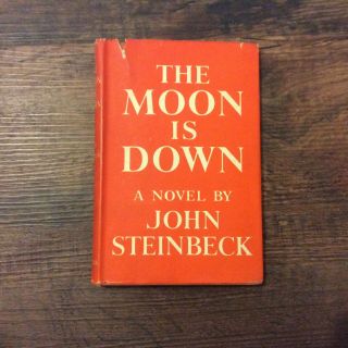 John Steinbeck - The Moon Is Down - 1942 1st Edition William Heinemann Hb