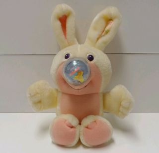 Vintage 1989 Playskool Mini Shaker Nosy Bunny Bear Chicky