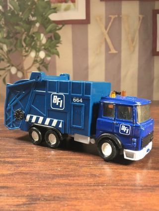 Vintage Matchbox (england) Kings Blue Bfi Garbage Truck Waste Refuse Trash