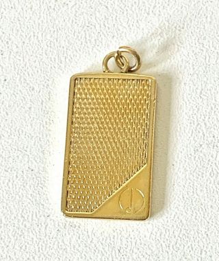 Vintage 1986 Solid Sterling Silver & Gold Plate Dunhill Pendant
