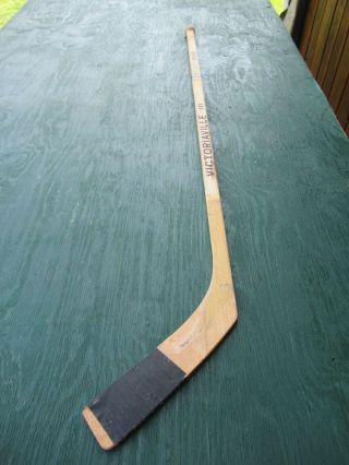 Vintage Wooden 52 " Long Hockey Stick Victoriaville