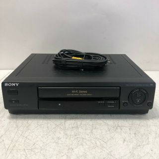 Sony Video Cassette Recorder/player Slv678hf Four Head Hifi Stereo No Remote