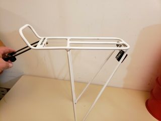 Vintage Cannondale Rear Bicycle Rack.  Bike.  White.  Carrier