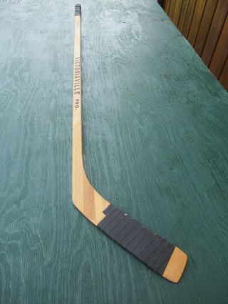 Vintage Wooden 52 " Long Hockey Stick Victoriaville Pro