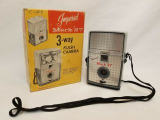 Vintage Imperial Mark 27 3 - Way Flash Camera With Box