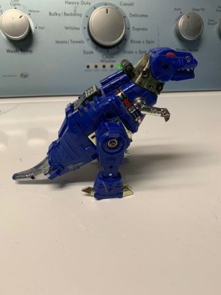 G2 Grimlock.  Blue Dinobot T - Rex Vintage Hasbro Transformers Action Figure Toy