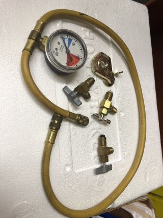 YELLOW JACKET - Vintage Manifold 3 - 1/8 - Inch Gauges with Hoses R22 2