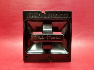 Square D Range Fuse Pull Out Fuse Holder 30 - 60 Amp Switch Vintage 120/240