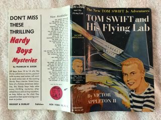 Tom Swift Jr.  1 " And His Flying Lab " W/dust Jacket Beauty Add 