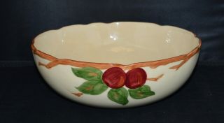 Vintage Franciscan Ware Apple Pattern Large Salad Serving Bowl 10 1/2 "