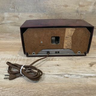 Vintage GE General Electric Bakelite Alarm Clock Tube Radio 5