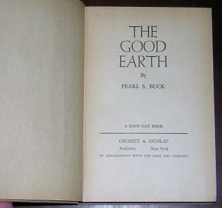 The GOOD EARTH Pearl S Buck 1937 Movie Tie - in Dustjacket Paul Muni Louise Rainer 3