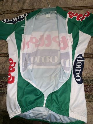 Vintage LOTTO EDDY MERCKX Domo Team Cycling Jersey BELGIUM Green White Medium 8