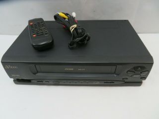 Philips Sv2000 Sva106at22 Hi - Fi 4 Head Vhs/vcr Player Vhs Recorder With Remote