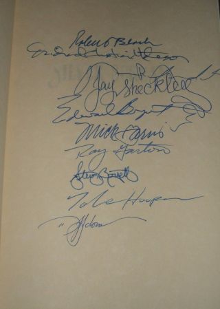 1988 Signed Limited First Edition Of Silver Scream,  Signed By All Contributors
