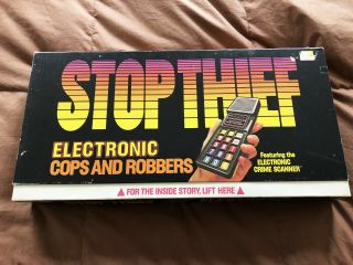 Vintage 1979 Parker Brothers Stop Thief Electronic Cops & Robbers Game Complete