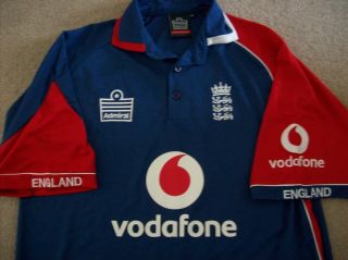 Vintage Retro England Cricket Odi Shirt 2005 (m/l) Admiral World Cup Ashes