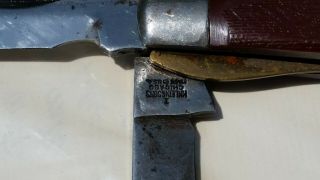 Vintage M KLEIN & Sons Chicago HawkbillI Electricians Folding Rigging Knife 2