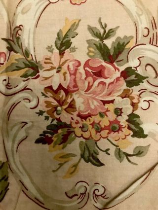 Vintage Ralph Lauren Guinevere Standard Sham Shabby Medieval Floral Vtg Tan Pink