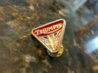 Vintage Collectable Triumph Motorcycle Pin With Pin Backs Cool