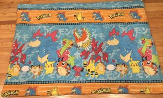 Vintage 1998 Nintendo Pokemon Comforter 86 " X 60 " Twin Bedding