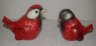 2 Vintage Goebel Red Birds Cv 73 74 W.  Germany,