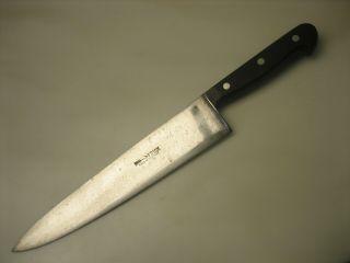 Vintage F Dick 10 1/2 " Chefs Knife Carbon Steel Sharpened