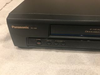 Panasonic PV - 7401 4 Head Omnivision VCR VHS Recorder/Player w/ Remote,  AV Cables 5