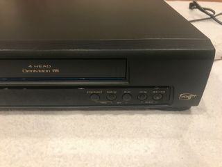 Panasonic PV - 7401 4 Head Omnivision VCR VHS Recorder/Player w/ Remote,  AV Cables 6